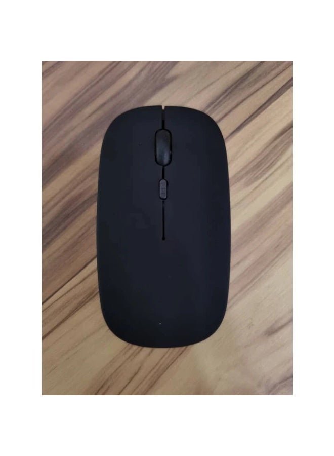 T-WOLF M12 Bluetooth MOUSE Wireless Slim Mouse For Android Tablet Laptop Smart Phones LIKE M330 M185 M220 (BLACK) - Image 1
